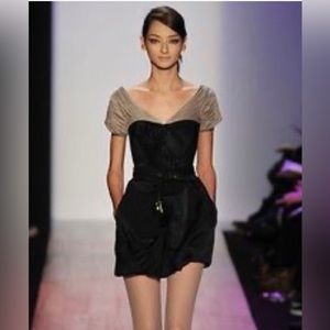 BCBGMAXAZRIA Runway Collection Satin Cocktail Dress - Size 8